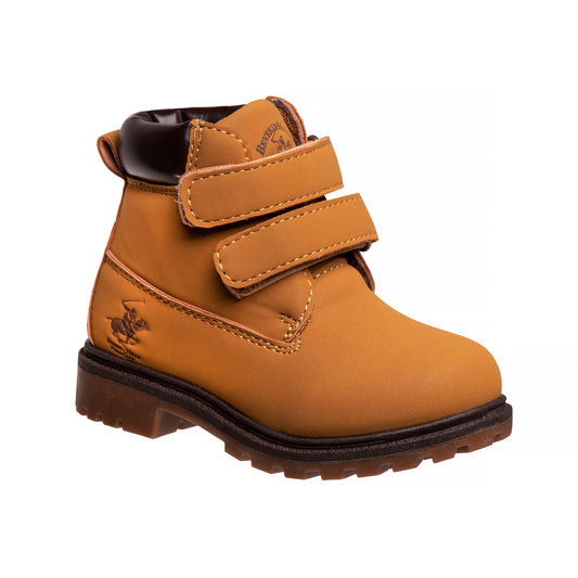 Beverly Hills Polo Club Construction Boots with Double Hook and Loop Closure and Durable Traction Sole (Toddler)