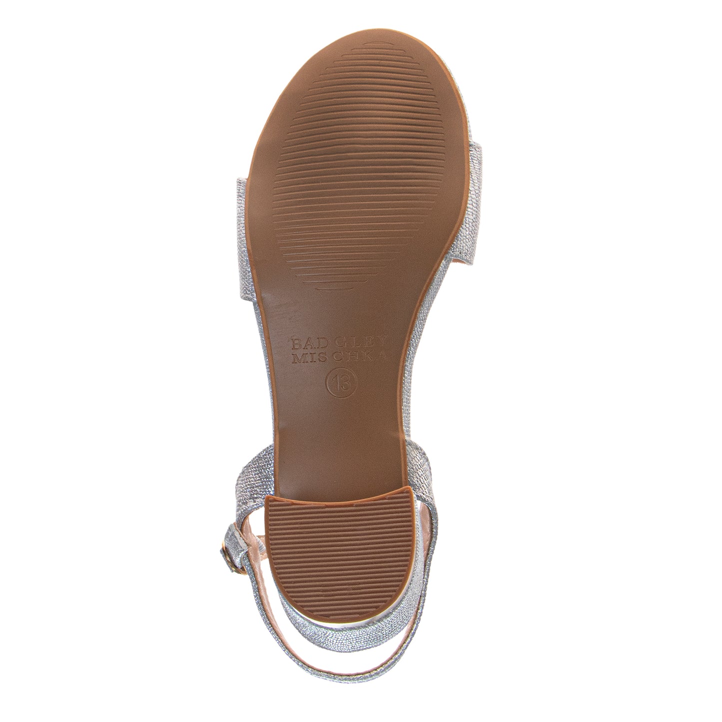 Badgley Mischka Dress Sandals for Girls Rhinestone Ankle Strap Formal (Little Kids / Big Kids)