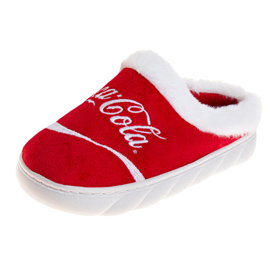 CocaCola Classic Logo Casual Slippers for Women Soft Cozy Stylish Indoor Comfort Footwear (Adult)