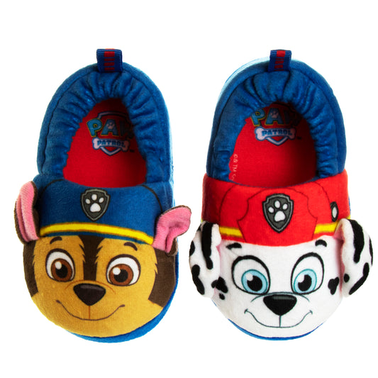 Nickelodeon Paw Patrol Marshall and Chase Toddler Boys' Slippers