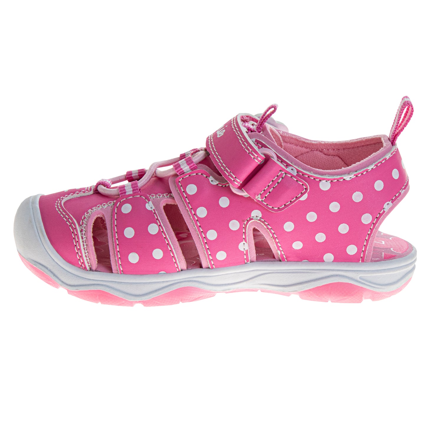 Disney Minnie MoMinnie Mouse LED light up Hook & Loop Girls Toddler Closed Toe Sport Sandals