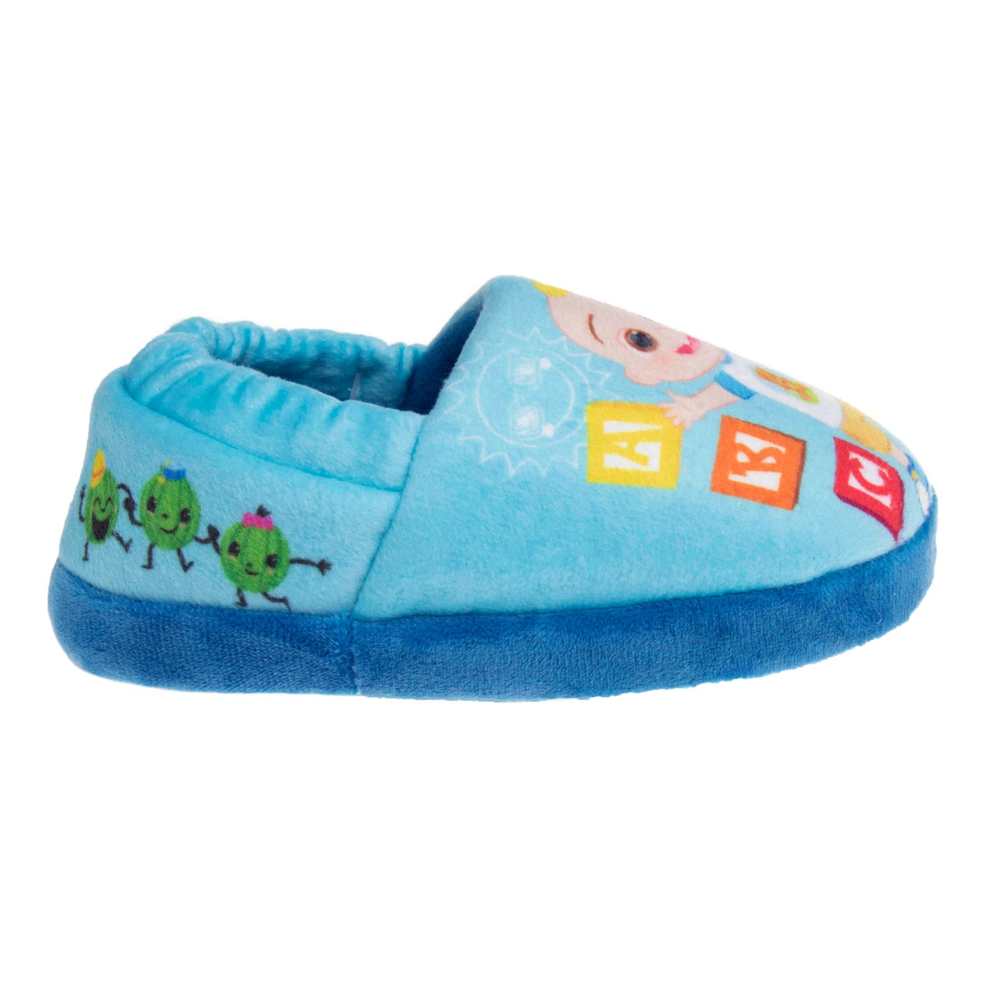 Cocomelon Dual Sizes Boys Nylex Fabric Slippers