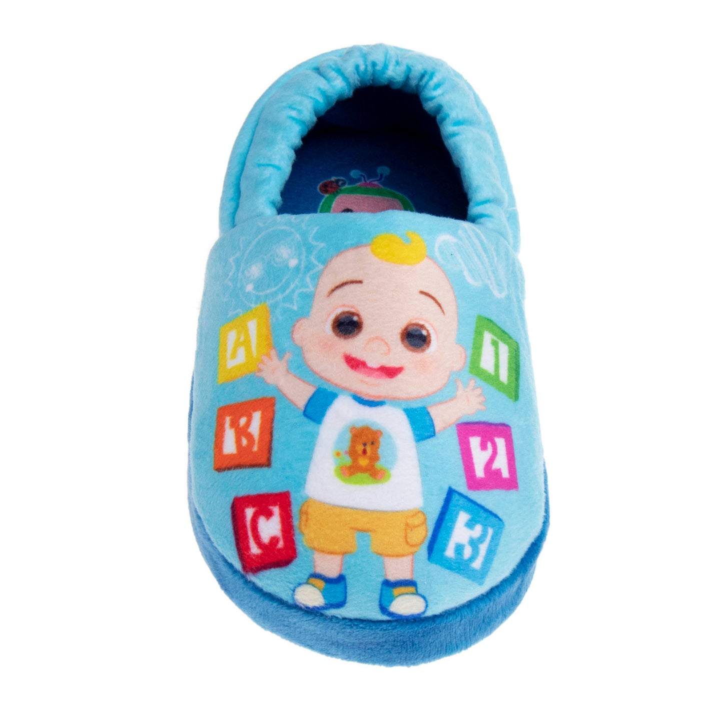 Cocomelon Dual Sizes Boys Nylex Fabric Slippers