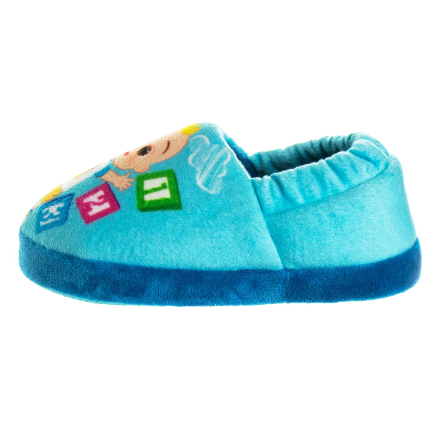 Cocomelon Dual Sizes Boys Nylex Fabric Slippers