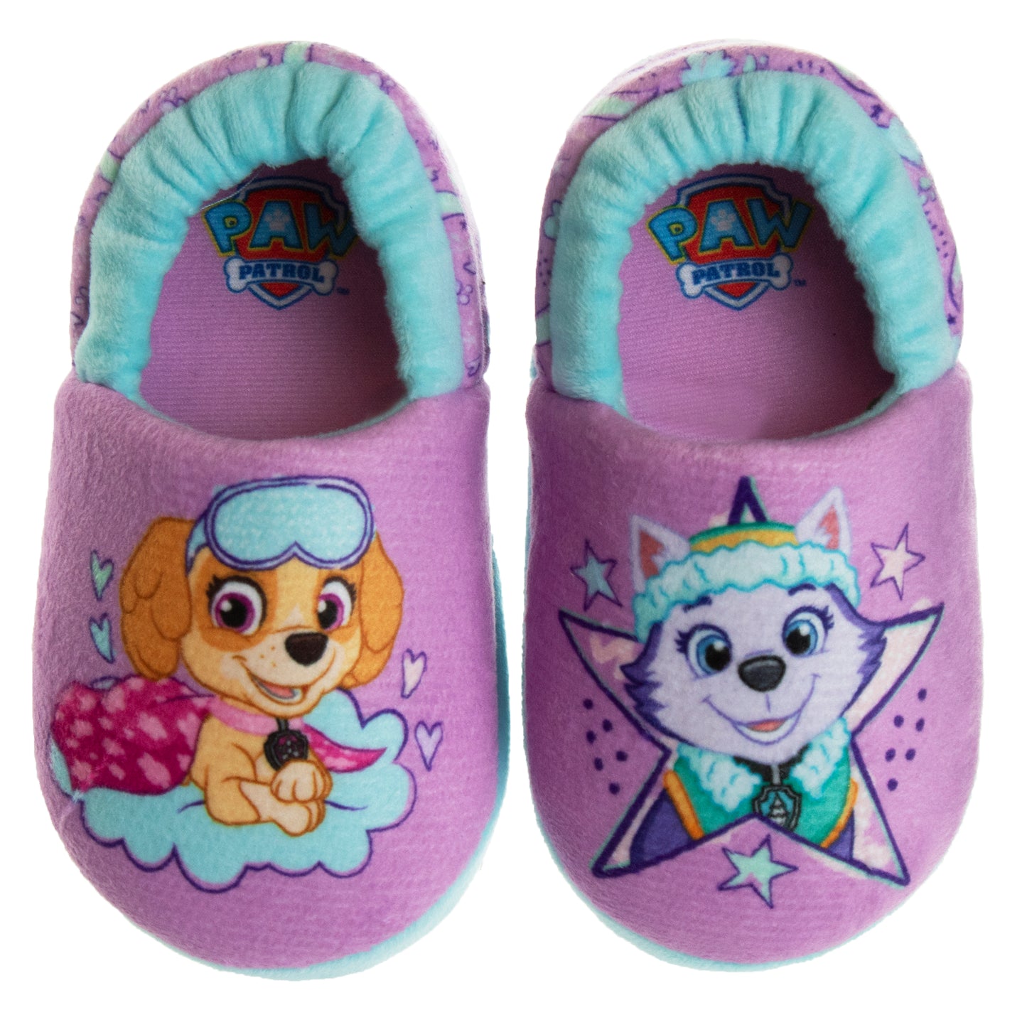 Nickelodeon Paw Patrol Everest and Skye Girls Dual Sizes Slippers