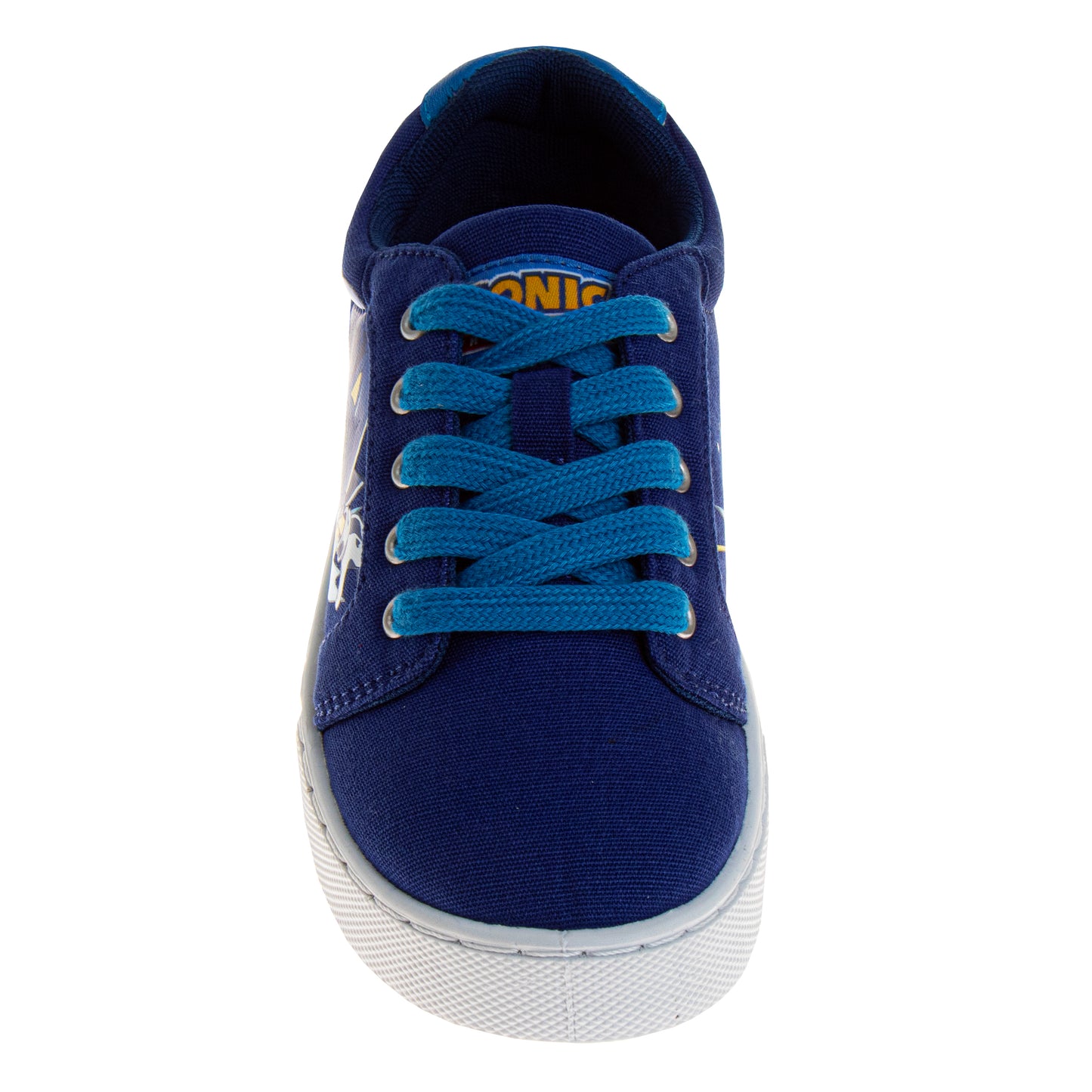 Sonic The Hedgehog Boys' Lace Up Low-Top Vintage Casual Canvas Sneakers