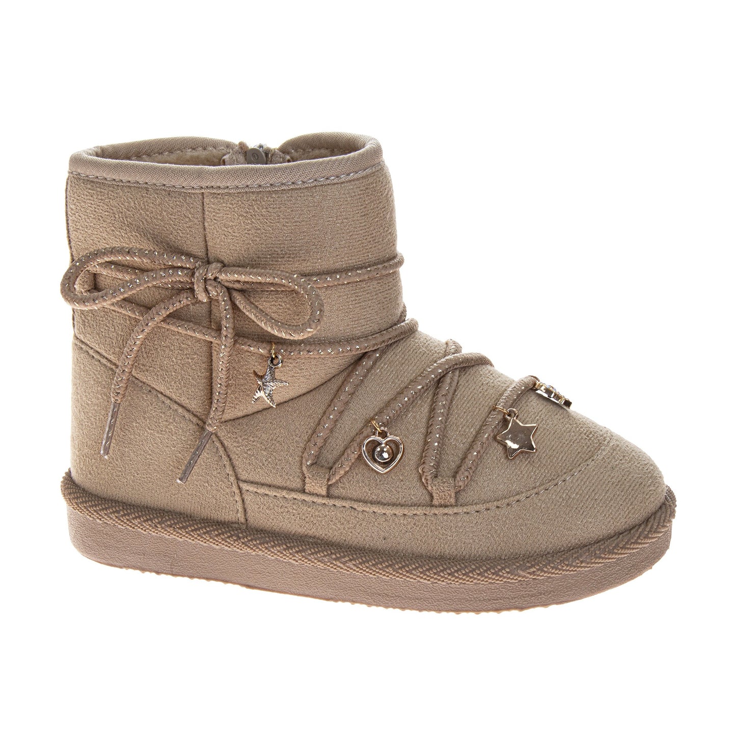 Kensie Girl Cozy Winter Boots – Girls Faux Fur Charm Fashion Boots with Slip-On Style (Little Kid/Big Kid)
