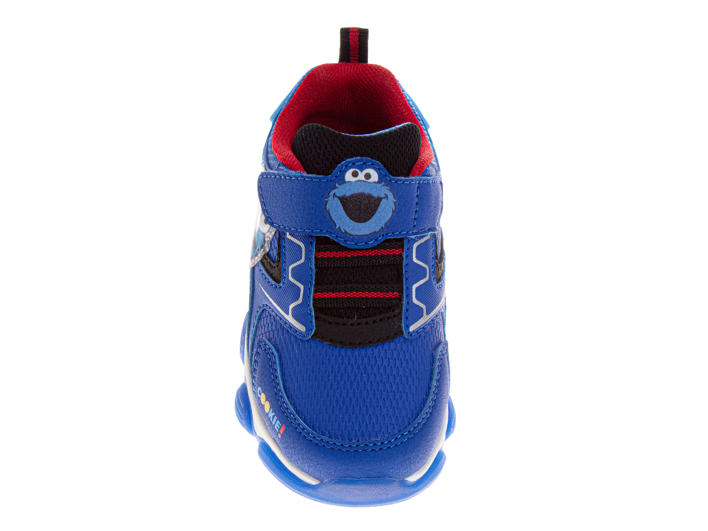 Sesame Street Boys' Cookie Monster Light Up Sneakers. (Toddler/Little Kids)