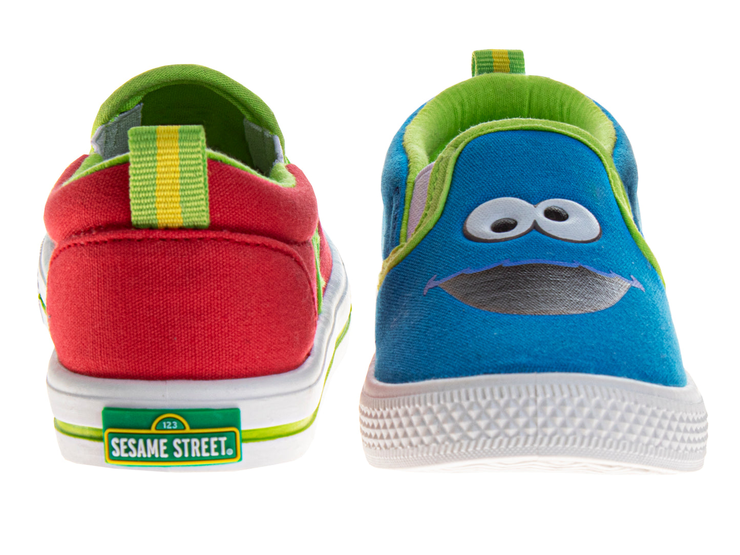 Sesame Street Elmo Shoes, Slip On Sneaker for Kids, Indoor Outdoor Bottom, Toddler Size 5 to 11