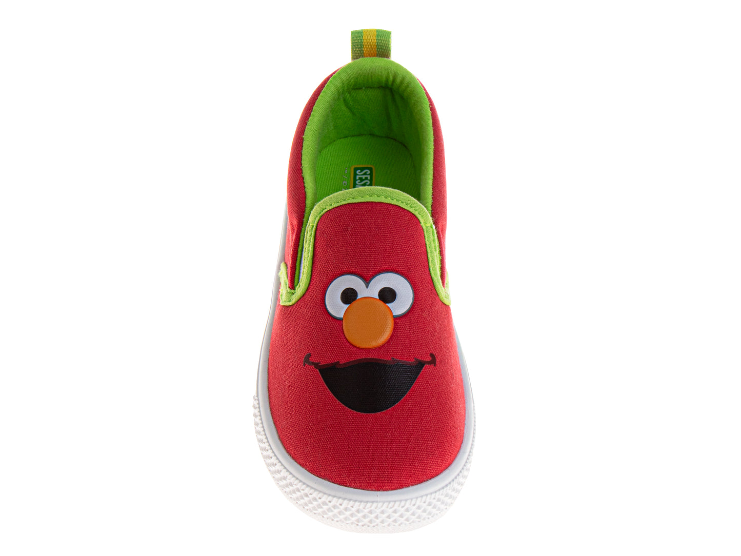 Sesame Street Elmo Shoes, Slip On Sneaker for Kids, Indoor Outdoor Bottom, Toddler Size 5 to 11