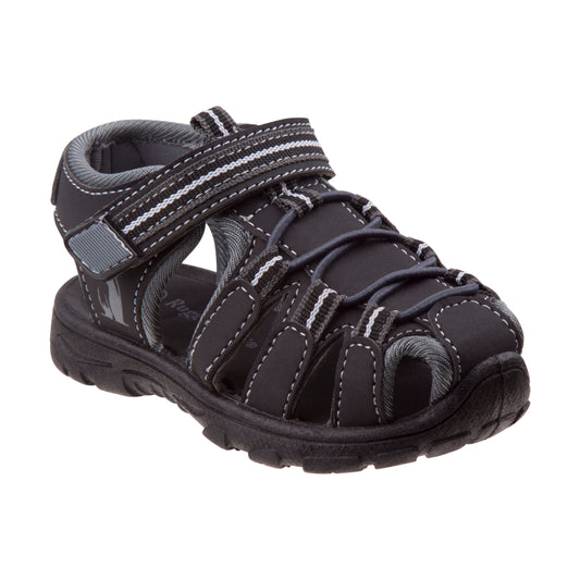 Rugged Bear Boys' Closed-Toe Sport Sandals - Adjustable Straps & Durable Comfort Fit (Toddler / Little Kid)