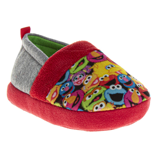 Sesame Street All Your Friends Dual Sizes Boys Slippers (Toddlers)