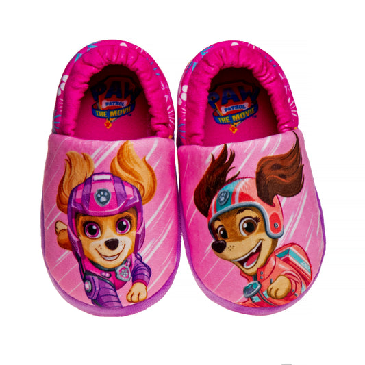 Nickelodeon Girls's' Paw Patrol Plush Fuzzy Skye and Liberty Slippers (Toddler)