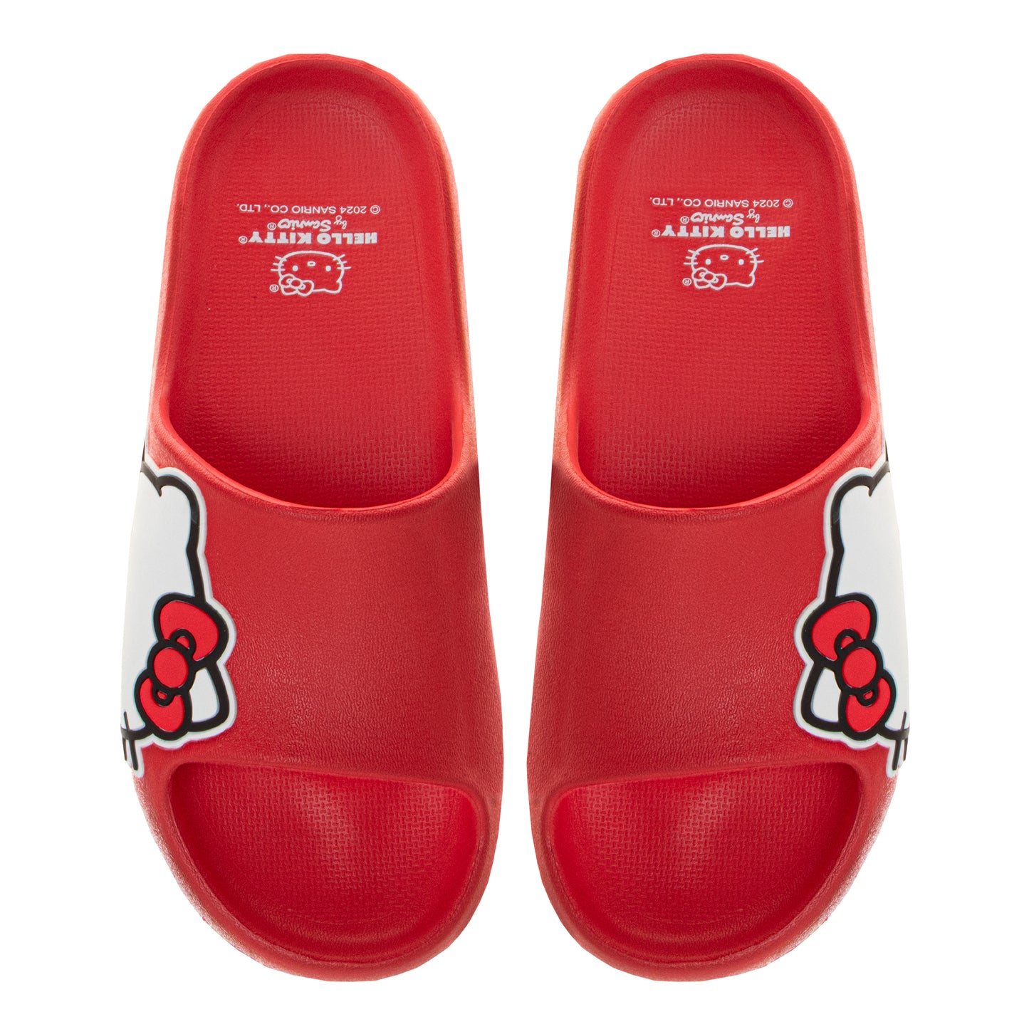 Josmo Sanrio Hello Kitty Girls Slides Open Toe Sandals - Summer Beach Water Pool Shoes