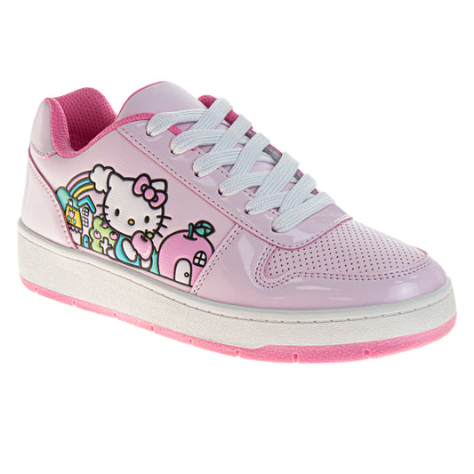 Hello Kitty Women's Lace Up Vintage Fashion Sneakers.