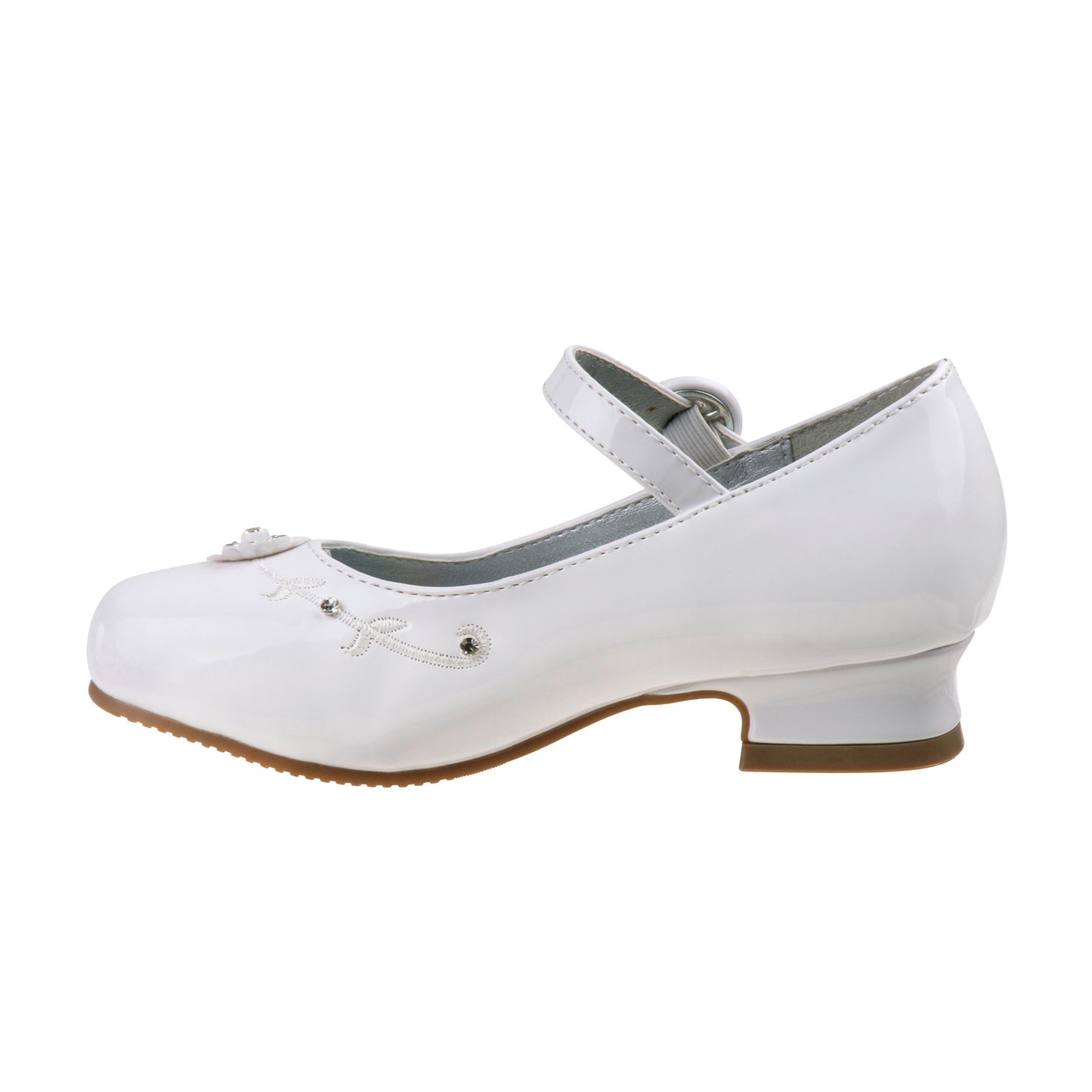 Josmo Girls Dress Shoes with Low Heels:rMary Jane Flower Girl Wedding Party (Little Kid )