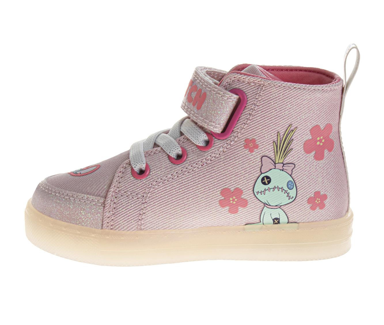 Disney Stitch Girls' High Top Light Up Sneakers (Toddlers)