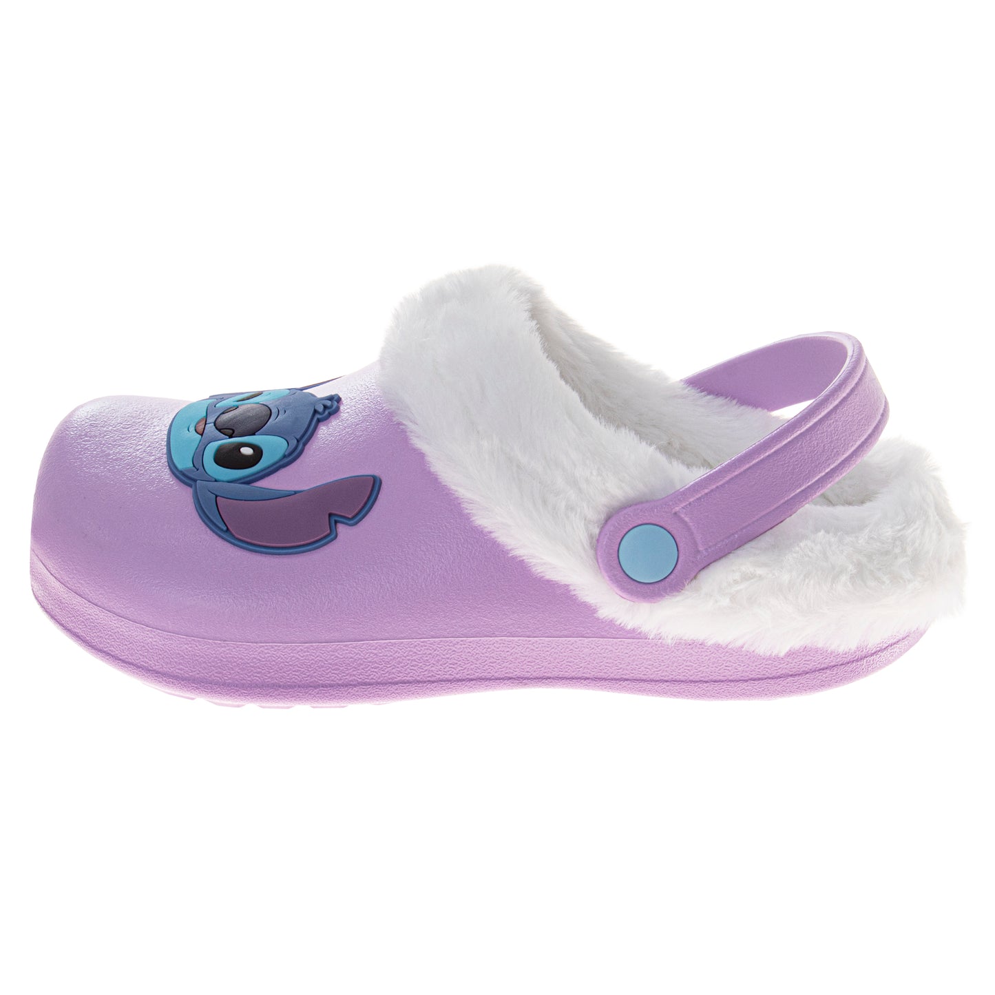 Disney Lilo & Stitch Fuzzy Fleece Lined Clogs for Girls and Womens Winter Warm Plush Garden Shoes
