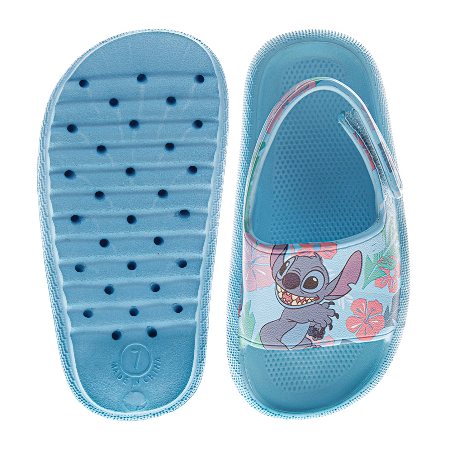 Disney Stitch and Angel Girls' Slip-On Slides (Toddler)