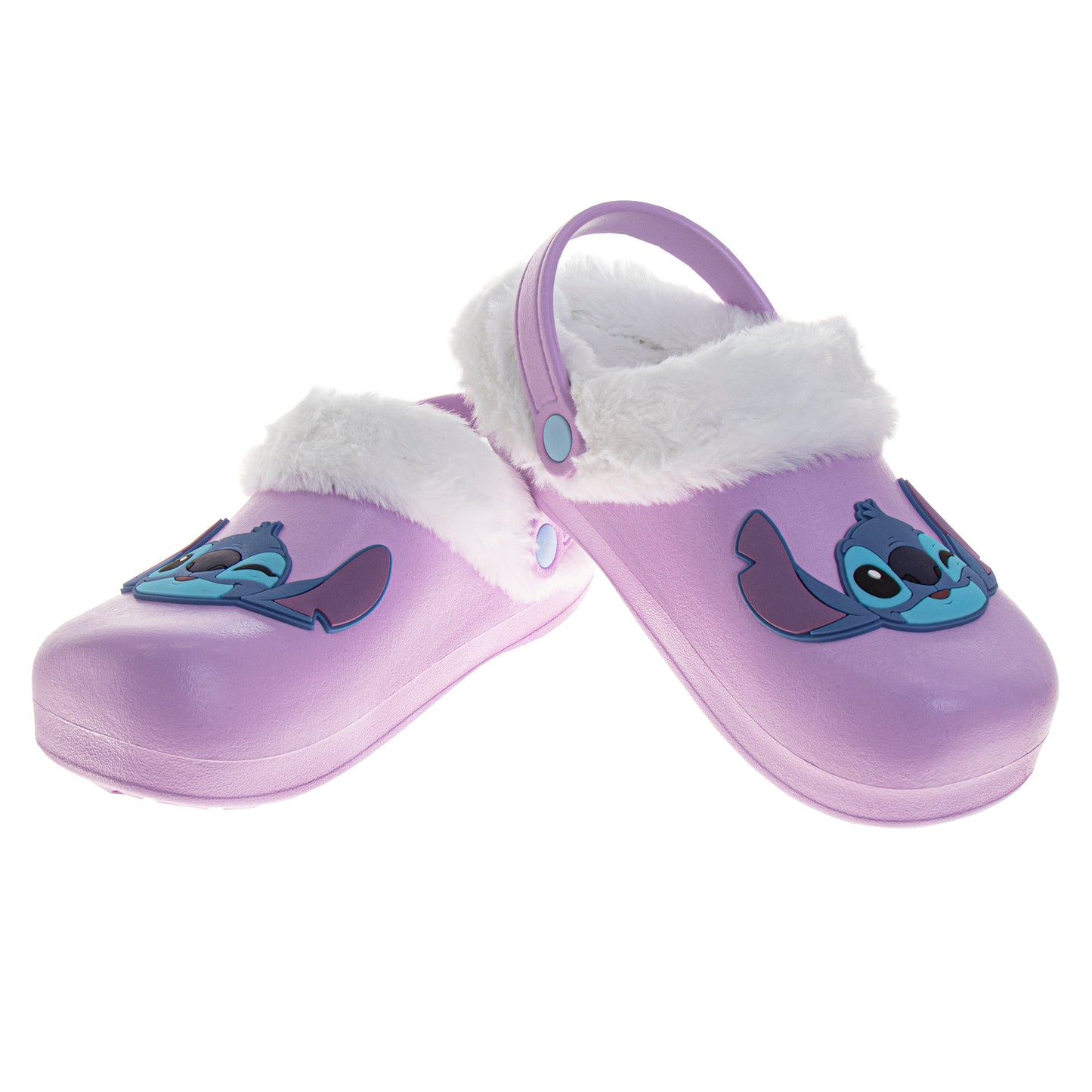Disney Lilo & Stitch Fuzzy Fleece Lined Clogs for Girls and Womens Winter Warm Plush Garden Shoes