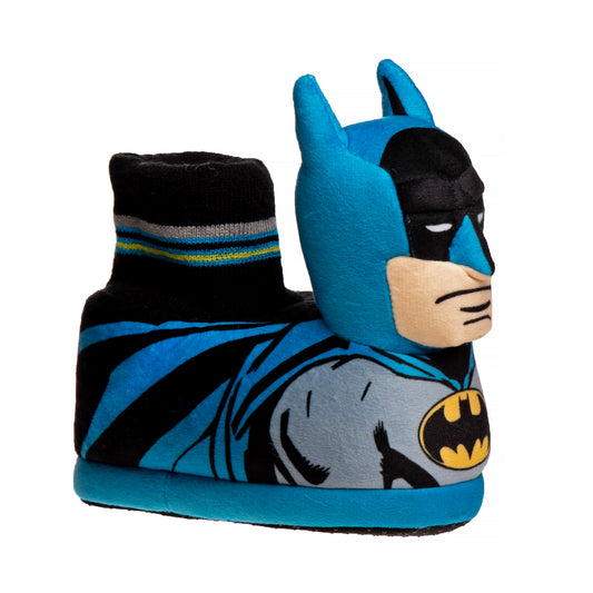 Josmo Boys' Batman Toddler Slipper Dark Knight Superhero Lightweight Comfort Soft Aline Plush House Shoes