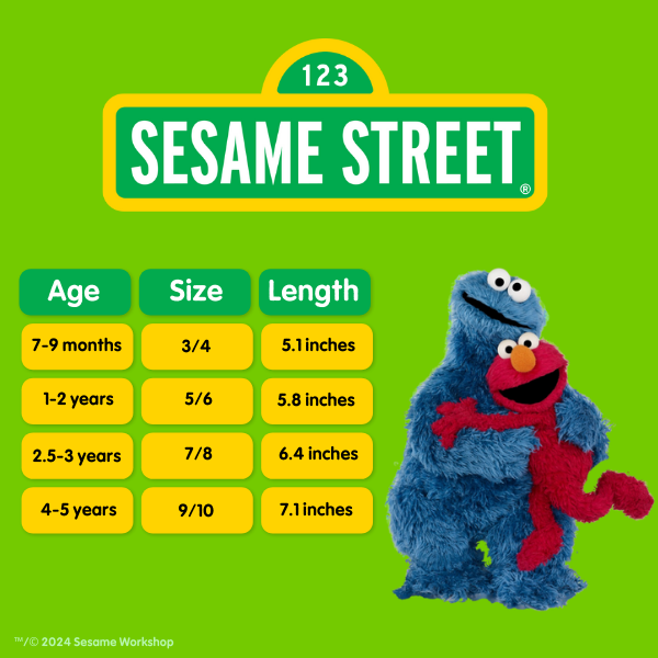 Sesame Street Happy Elmo Dual Sizes Boys Slippers (Toddlers)