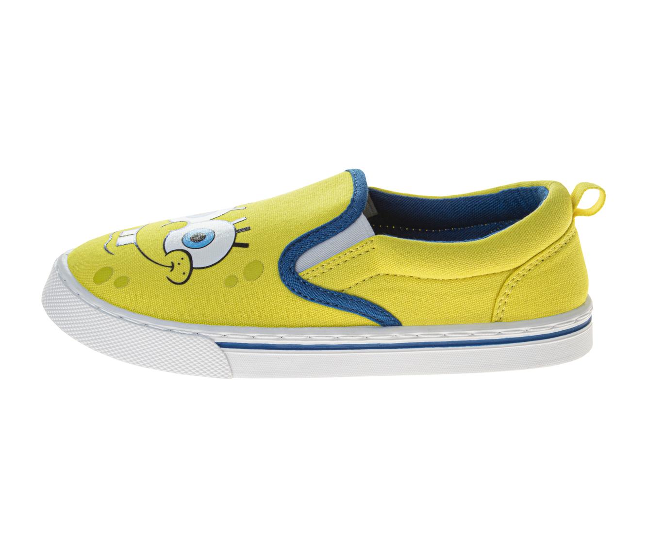 Nickelodeon SpongeBob SquarePants Boys/Girls SpongeBob and Patrick Slip On Low Top Canvas Sneakers