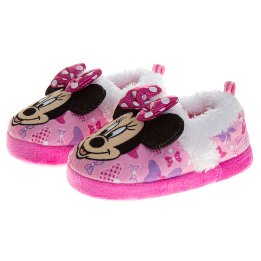 Disney Minnie Mouse Dual Sizes Girls' Slippers (Toddlers)