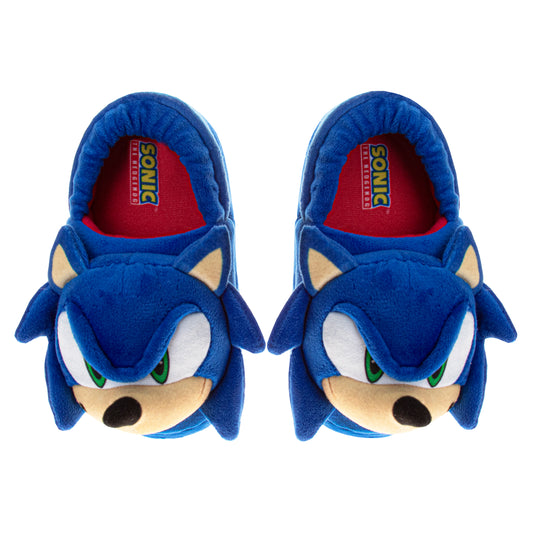 SEGA Sonic the Hedgehog Boys' Dual Sizes 3D Slippers (Toddlers)