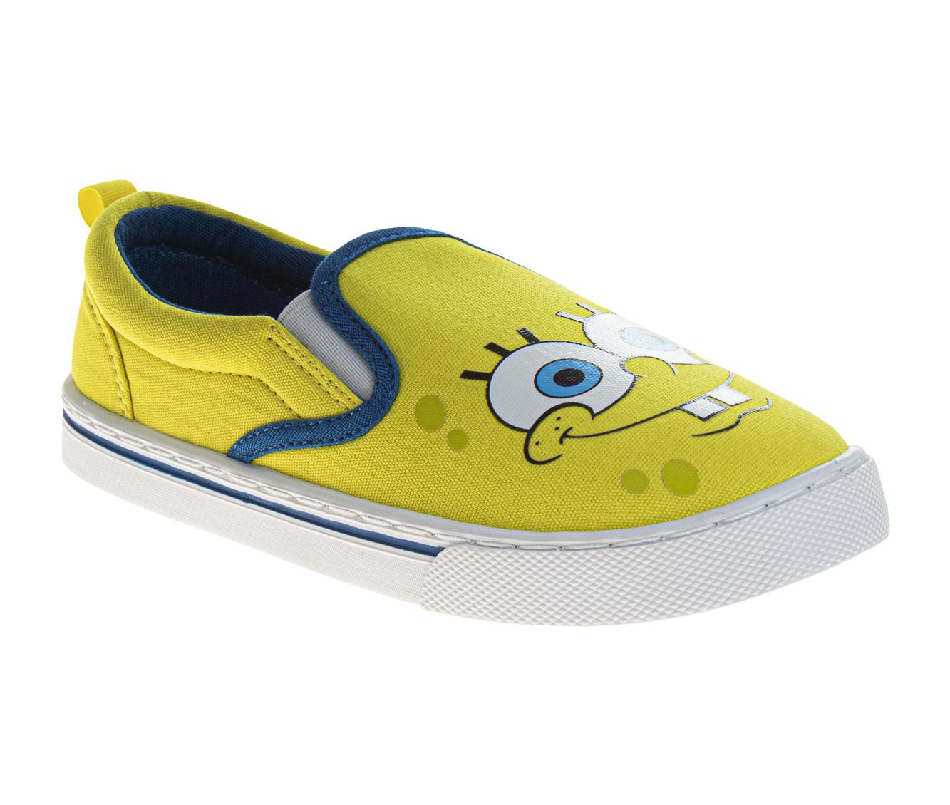 Nickelodeon SpongeBob SquarePants Boys/Girls SpongeBob and Patrick Slip On Low Top Canvas Sneakers