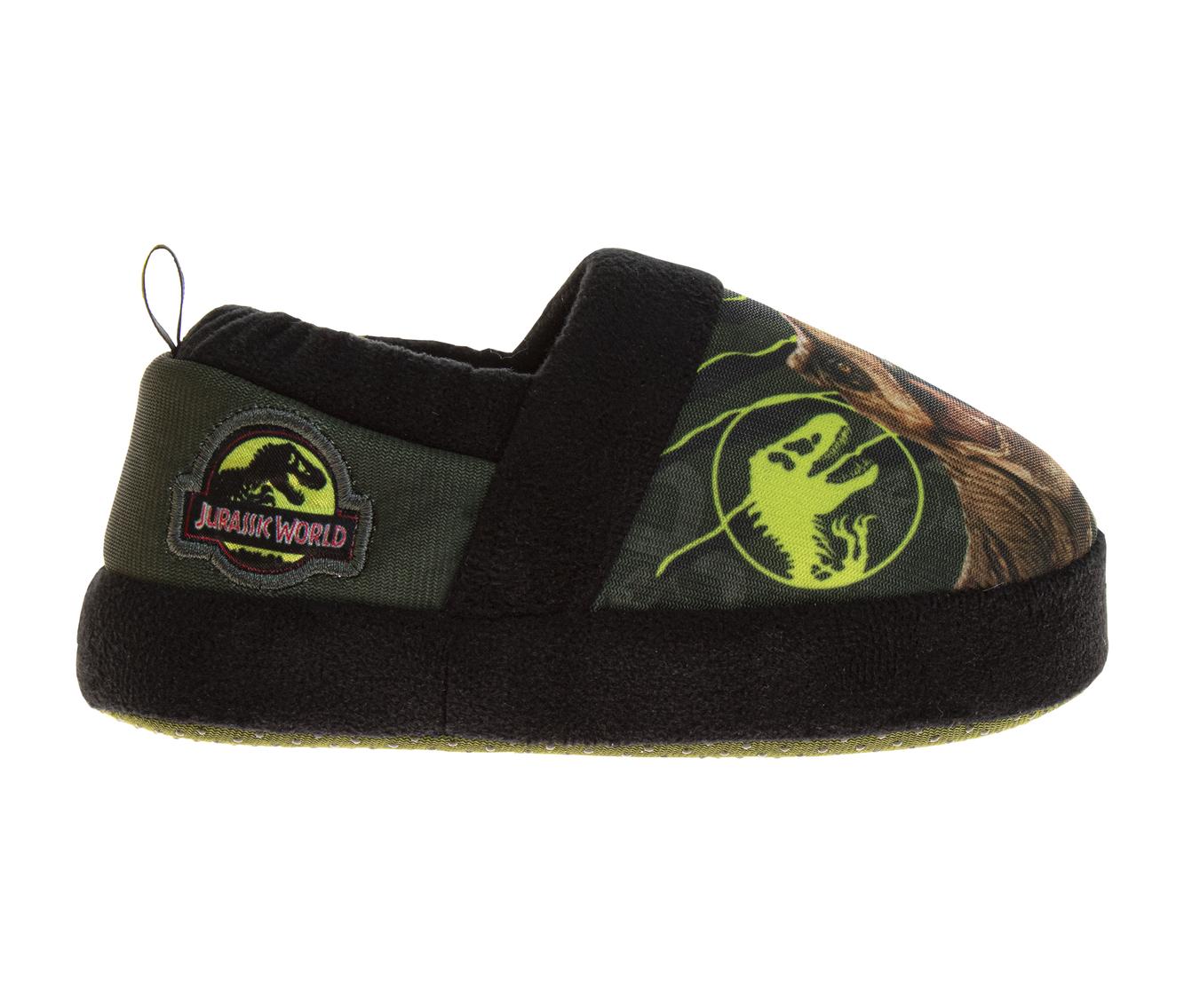 Jurassic World Slippers  Boys - Dinosaurs Indoor Comfy House Shoes Plush Fuzzy Jurassic Park Slipper (toddler)