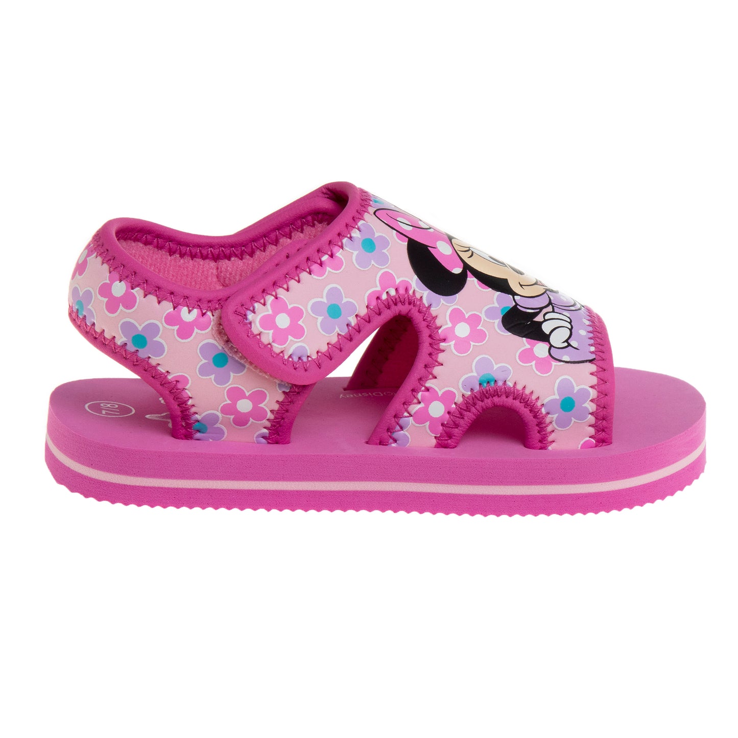 Disney Minnie Mouse Toddler Girls Hook and Loop Sandals