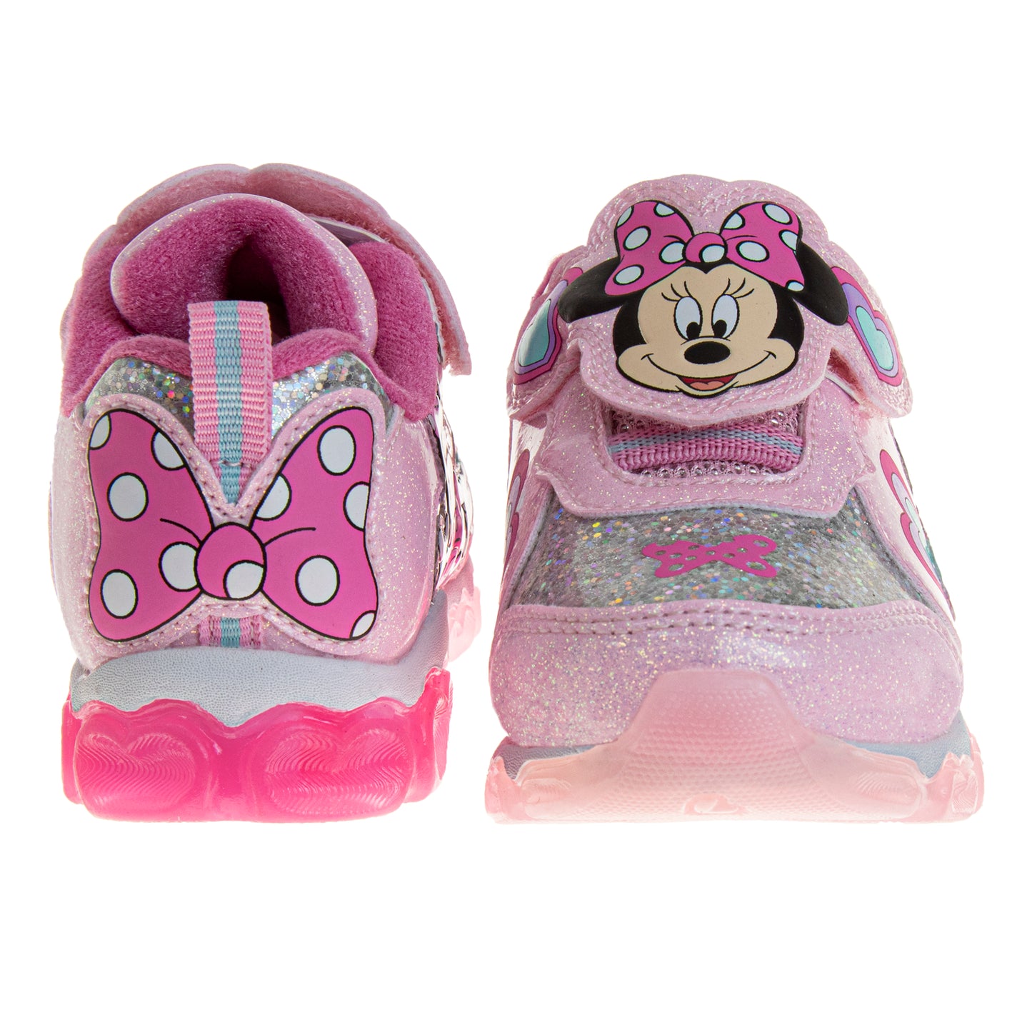Disney Minnie Mouse Hook and Loop Glitzy Girls Sneakers (Toddlers)