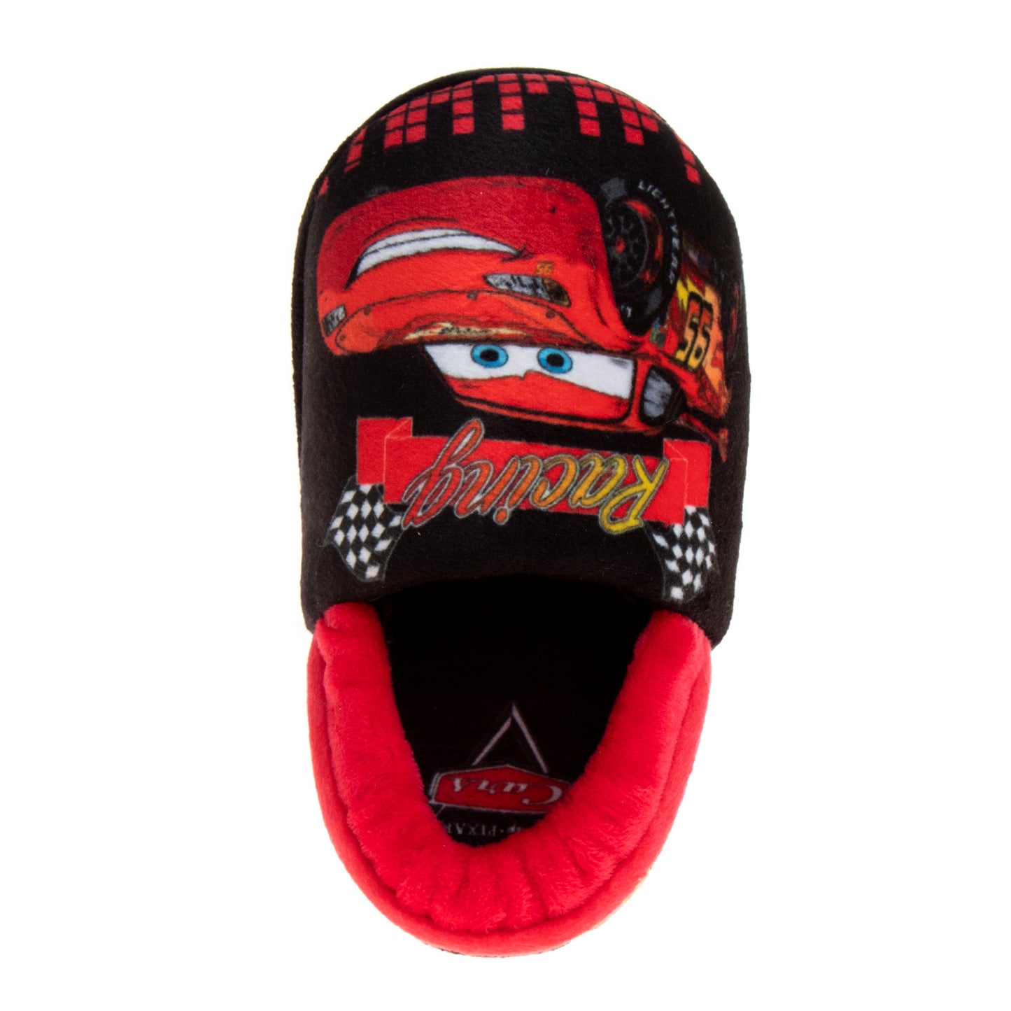 Disney Boys’ Cars Slippers – Lightning McQueen Fuzzy Slippers (Toddler)