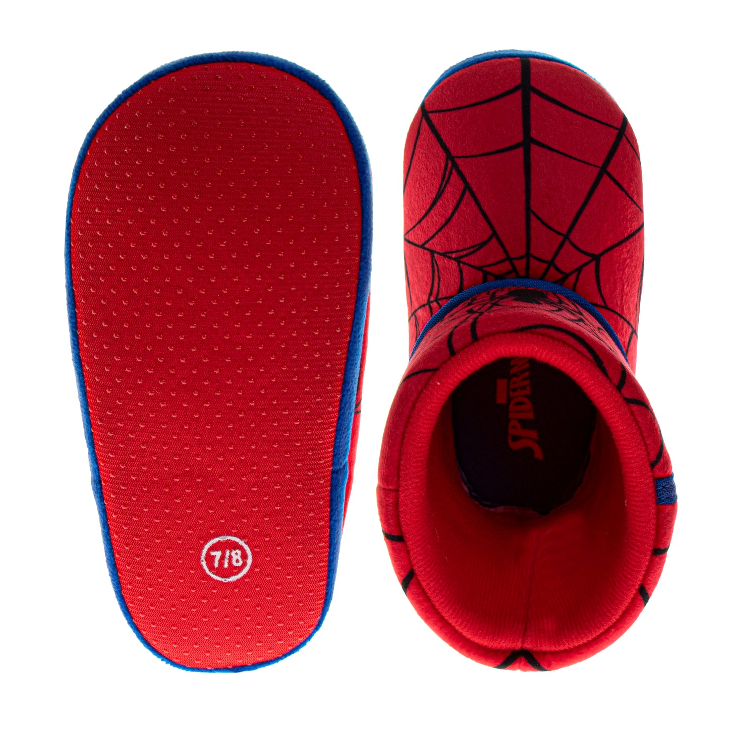 Marvel Spiderman Boys Slippers The Amazing Spidey House Shoes Indoor Cozy Plush Slippers Size Toddlers