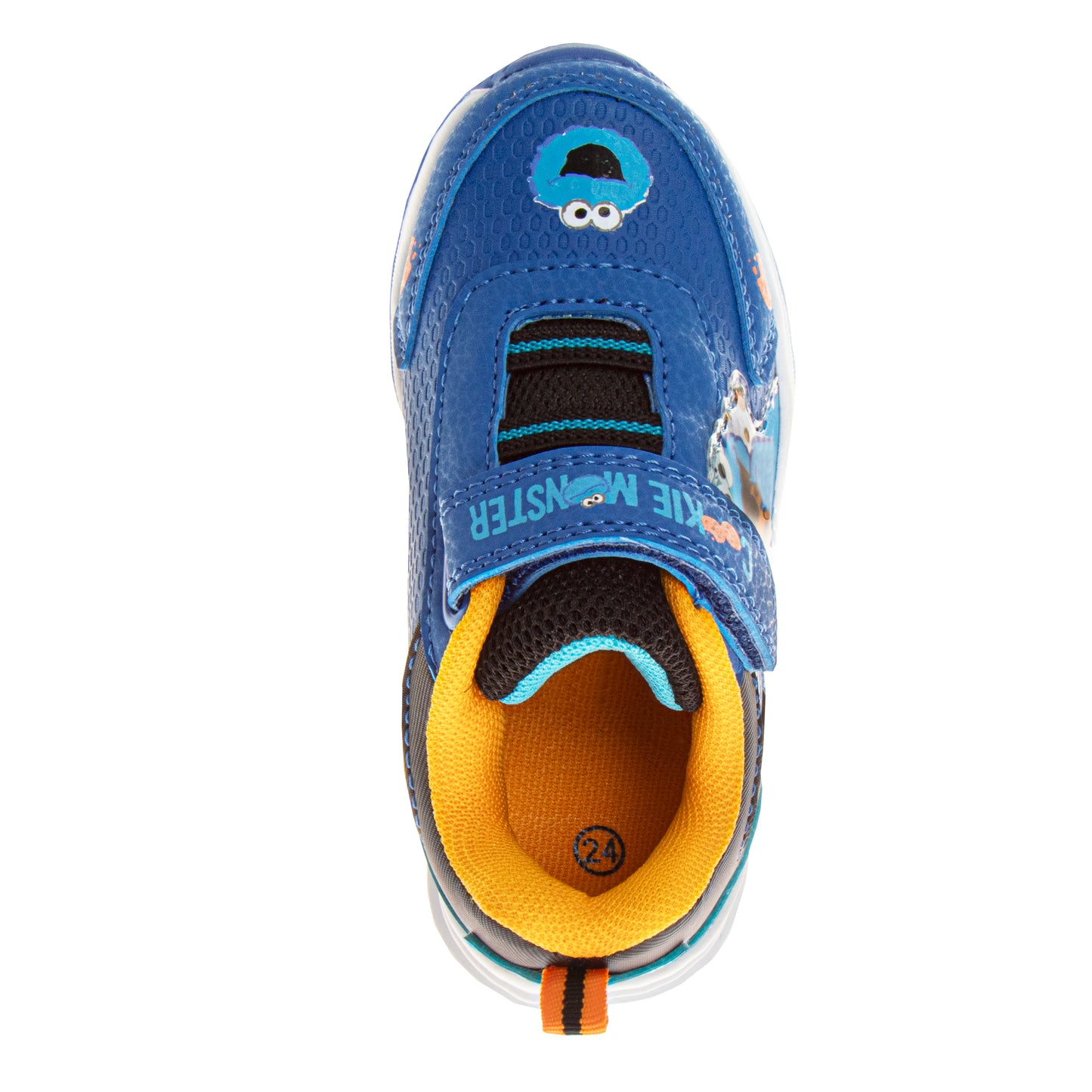 Sesame Street Boys/Girls Cookie Monster Hook and Loop Fashion Sneaker (Toddlers)