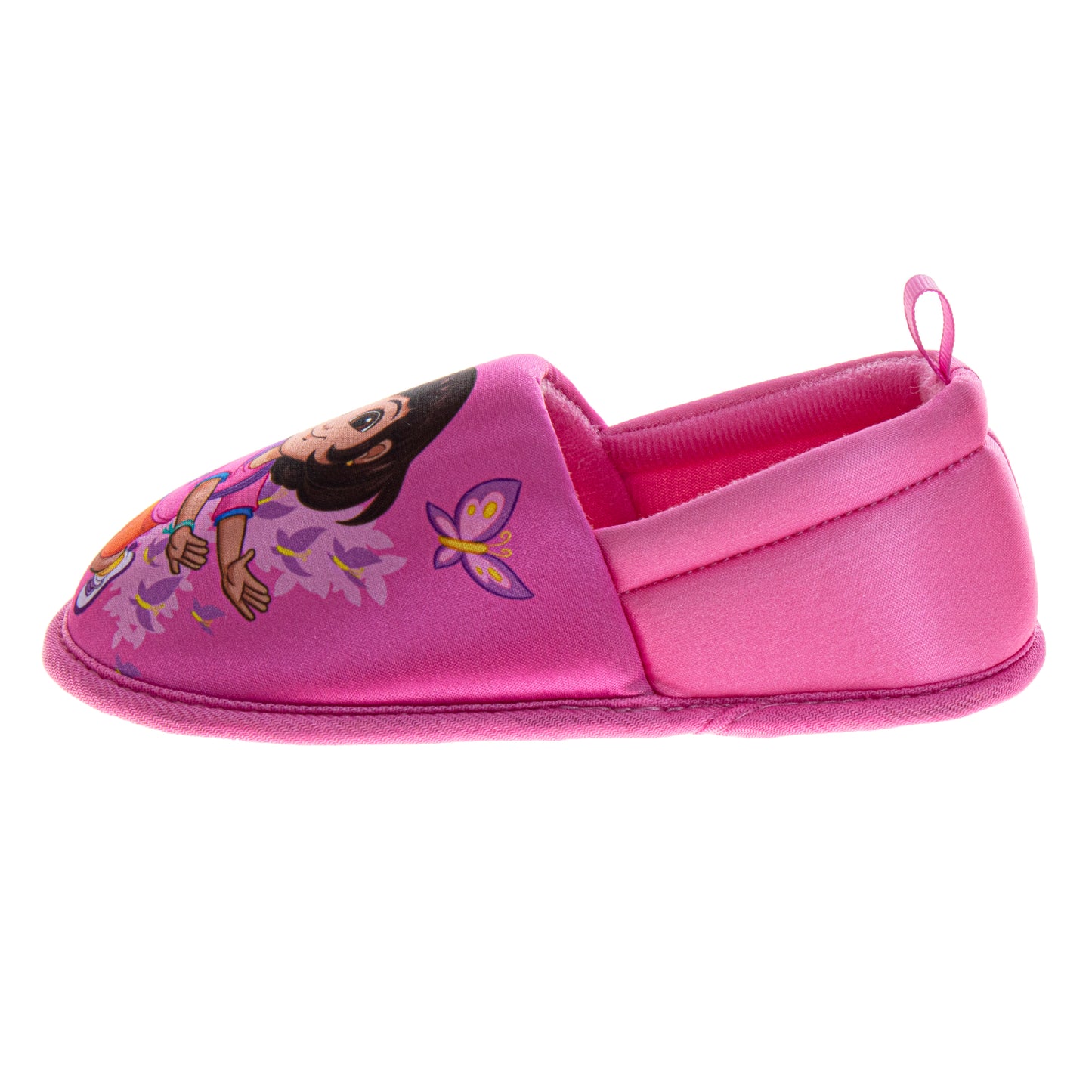 Dora the Explorer Girls Slippers - Plush Non-Slip Comfy Fluffy Lightweight Warm Comfort Soft Aline Indoor House Slippers (Toddler)