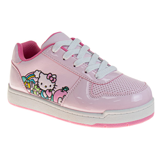 Hello Kitty Girls' Lace Up Vintage Fashion Sneakers