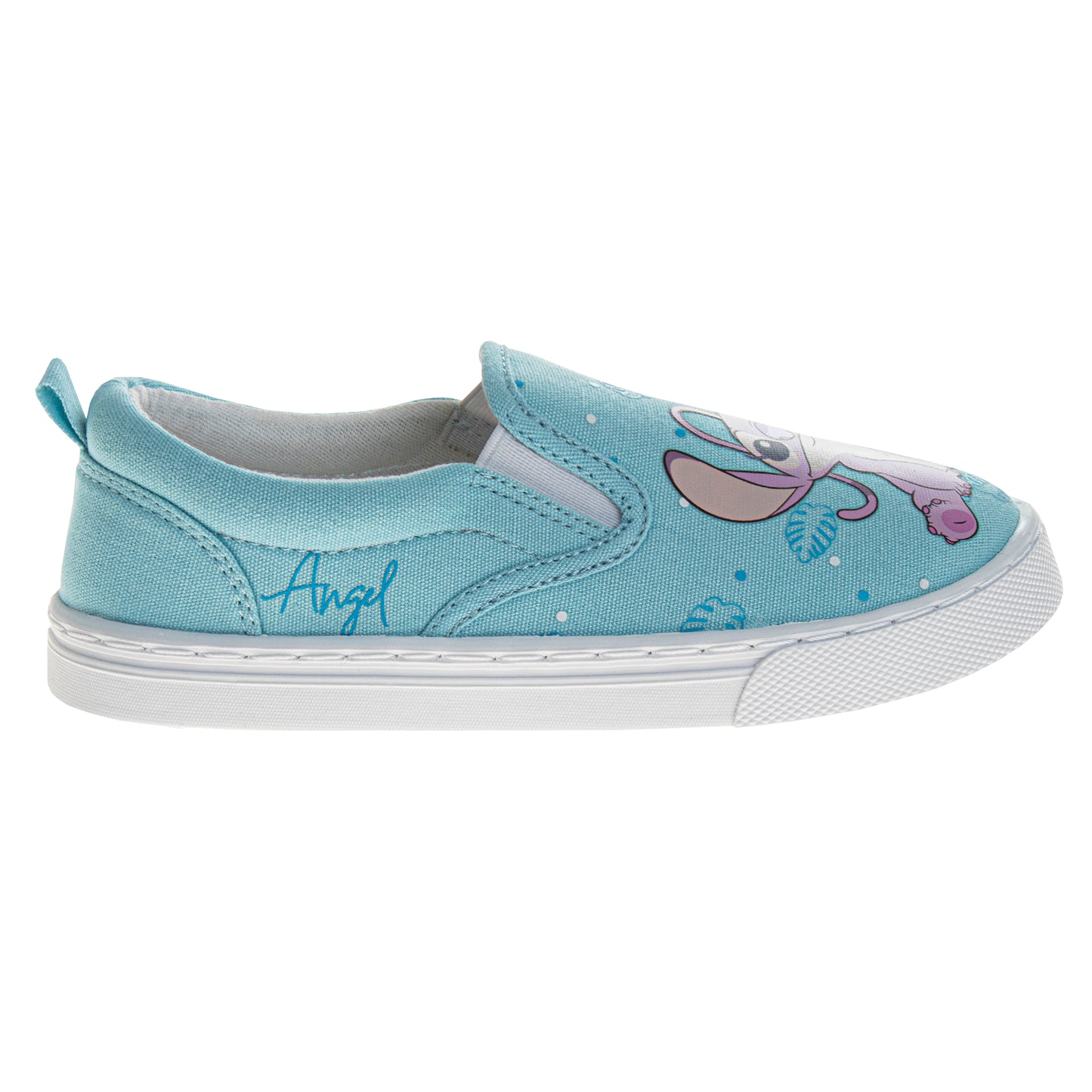 Disney Stitch Girls Toddler Lace Up Low Top Canvas Sneakers