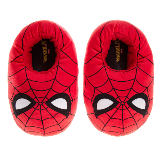 Marvel Spiderman Boys Slippers The Amazing Spidey House Shoes Indoor Cozy Plush Slippers