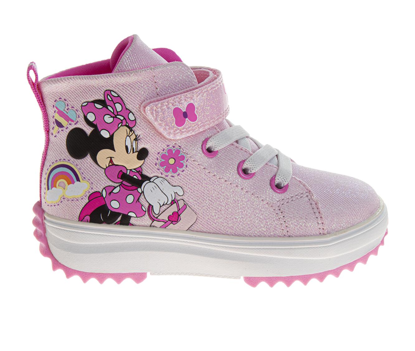 Disney Minnie Mouse Girls High-Top Platform Sneakers(Toddlers)