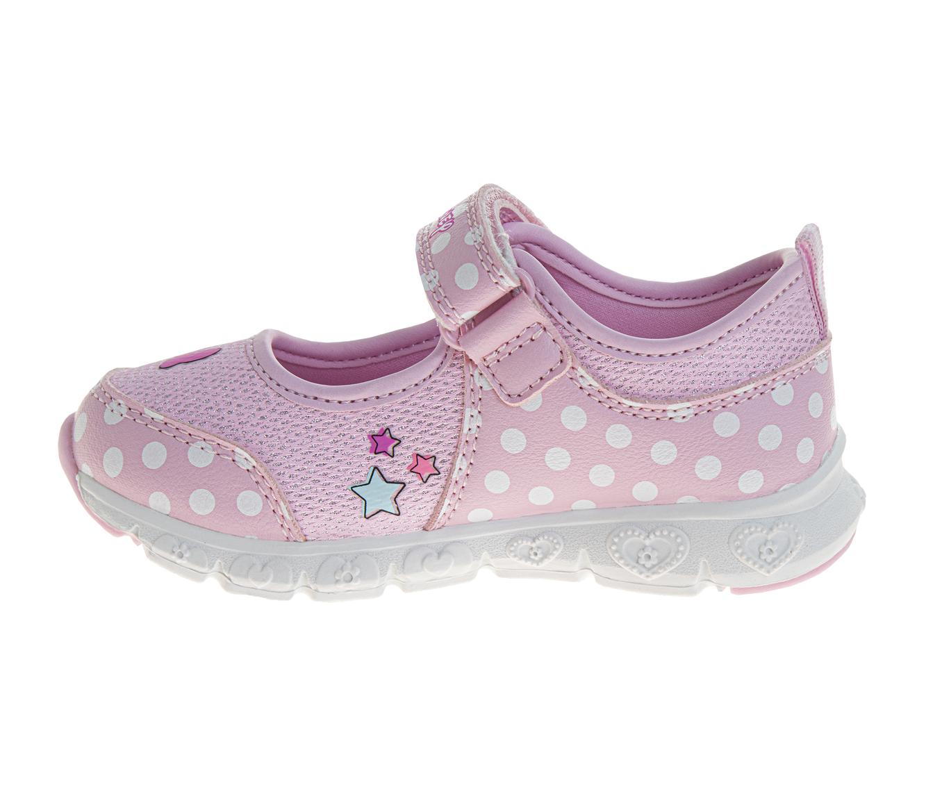 Disney Minnie Mouse & Daisy Girls' Toddler Tsum Tsum-Style Light-Up Mary Jane Sneakers