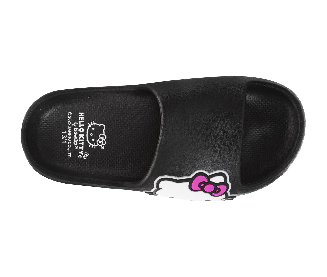 Josmo Sanrio Hello Kitty Girls Slides Open Toe Sandals - Summer Beach Water Pool Shoes