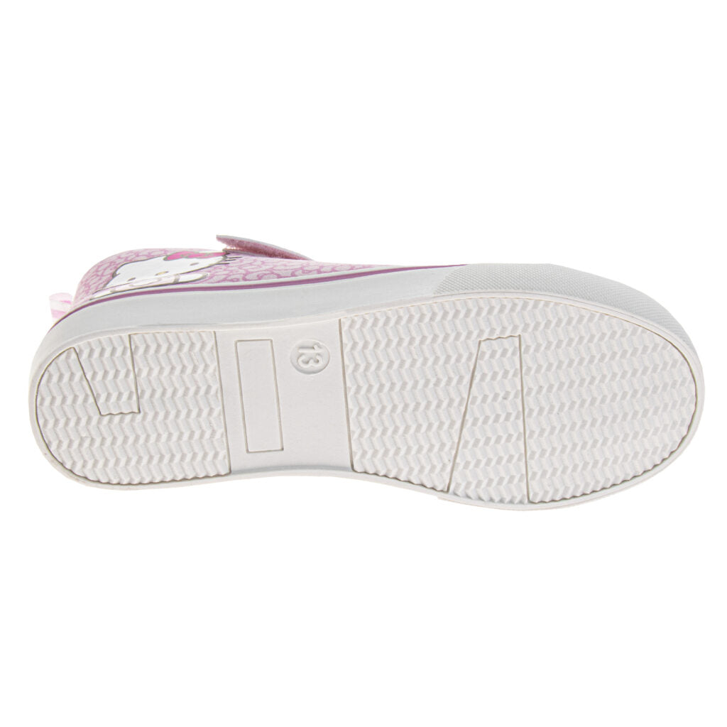 Sanrio Hello Kitty Sneakers for Girls High Top Casual Comfortable Durable (Toddler / Little Kid)