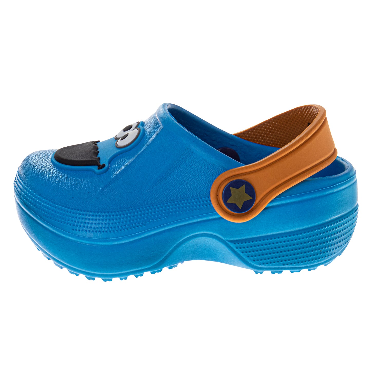 Sesame Street Cookie Monster Character Boys' Clogs Dual Size Comfort Closure ( Toddler/Little Kids)