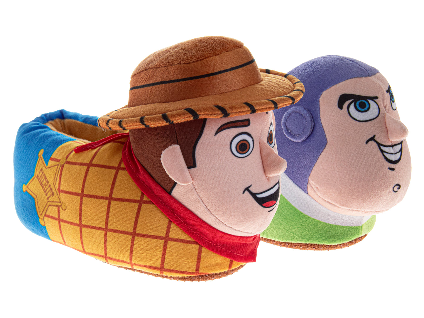 Disney Toy Story 3D Slippers Woody & Buzz Warm Fluffy House Slippers for Boys and Girls(Toddlers)