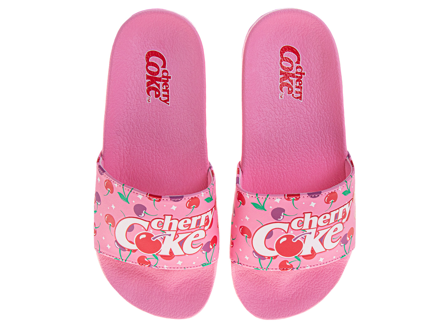 CocaCola Cherry COKE Casual Slides for Women Comfortable QuickDry Beach Pool Summer Sandals (Adult)
