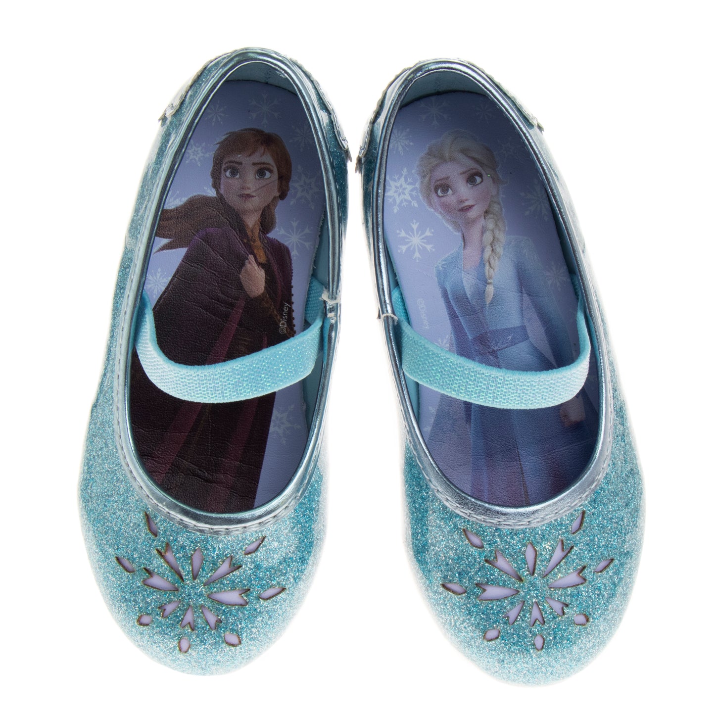 Disney Girls Frozen Mary Jane Flats - Dress up Slip-on Shoes (Toddler)