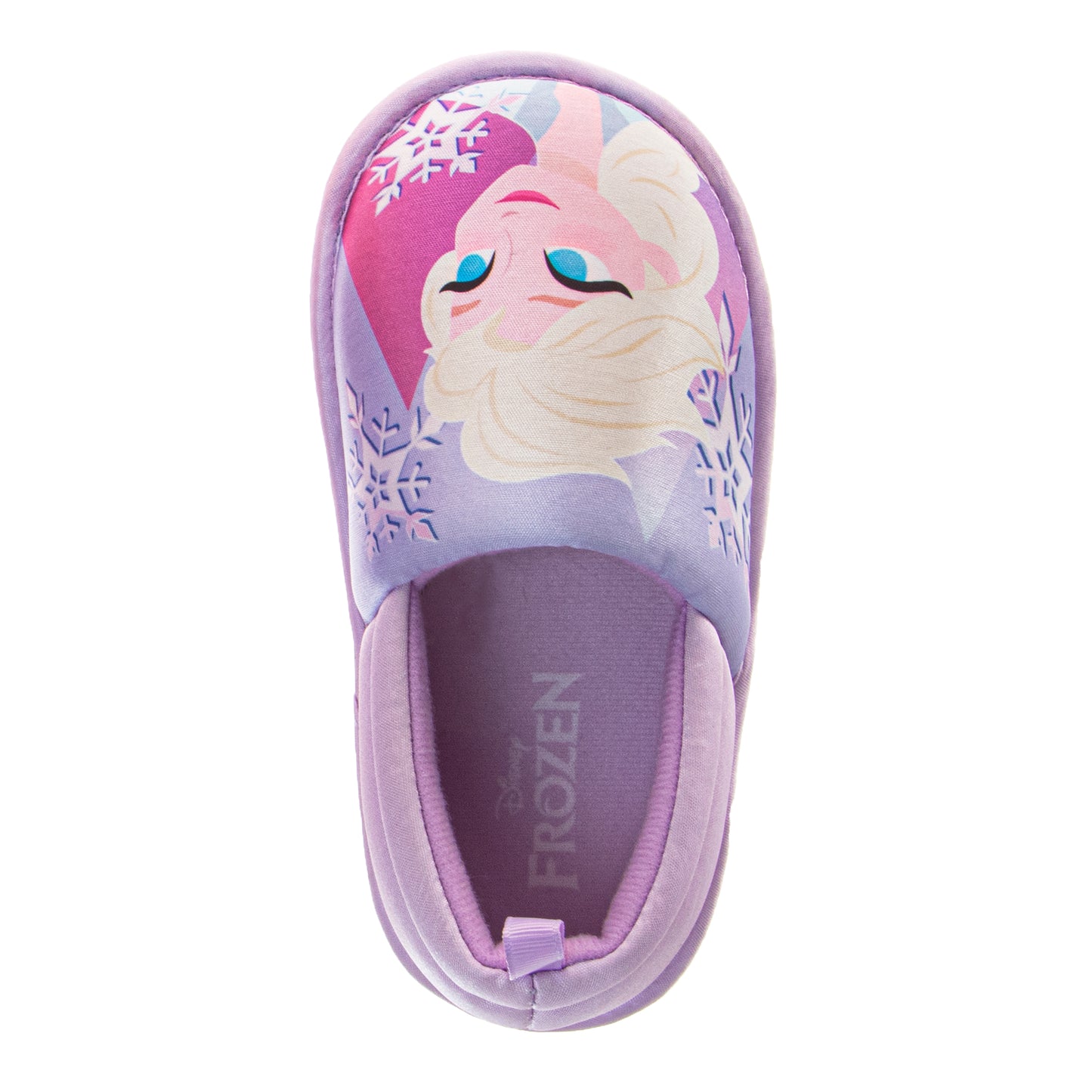 Disney Frozen Girls Slippers  Anna and Elsa Plush Warm Soft Aline Comfy Lightweight House Shoes (5-10 toddler)