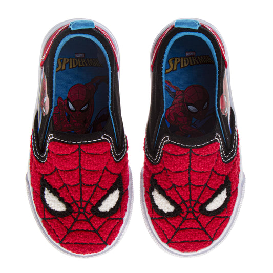 Spider-Man Boys Slip-On Canvas Sneakers (Toddler / Little Kid)